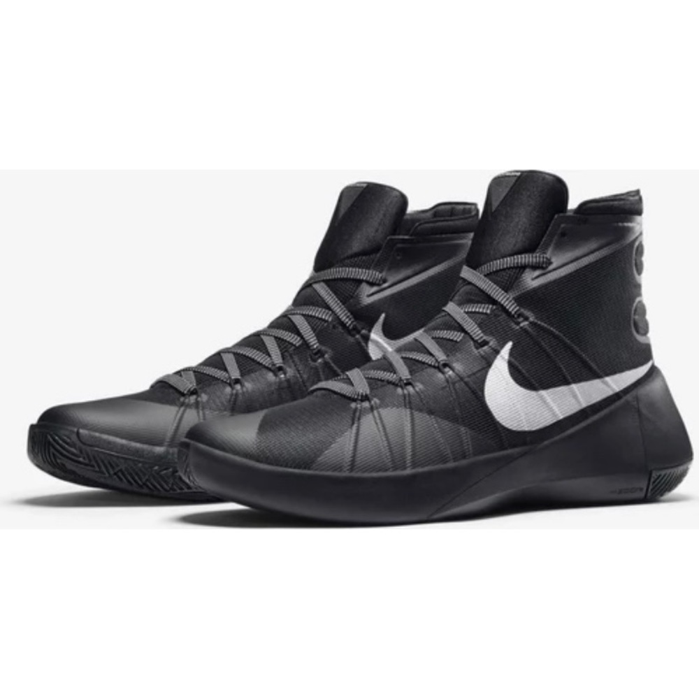 Nike Hyperdunk 2015 Black Metallic Silver, size 13